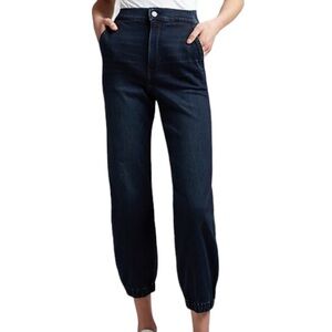 NWT Express Women’s Super High Rise Denim Jogger in a Size 8